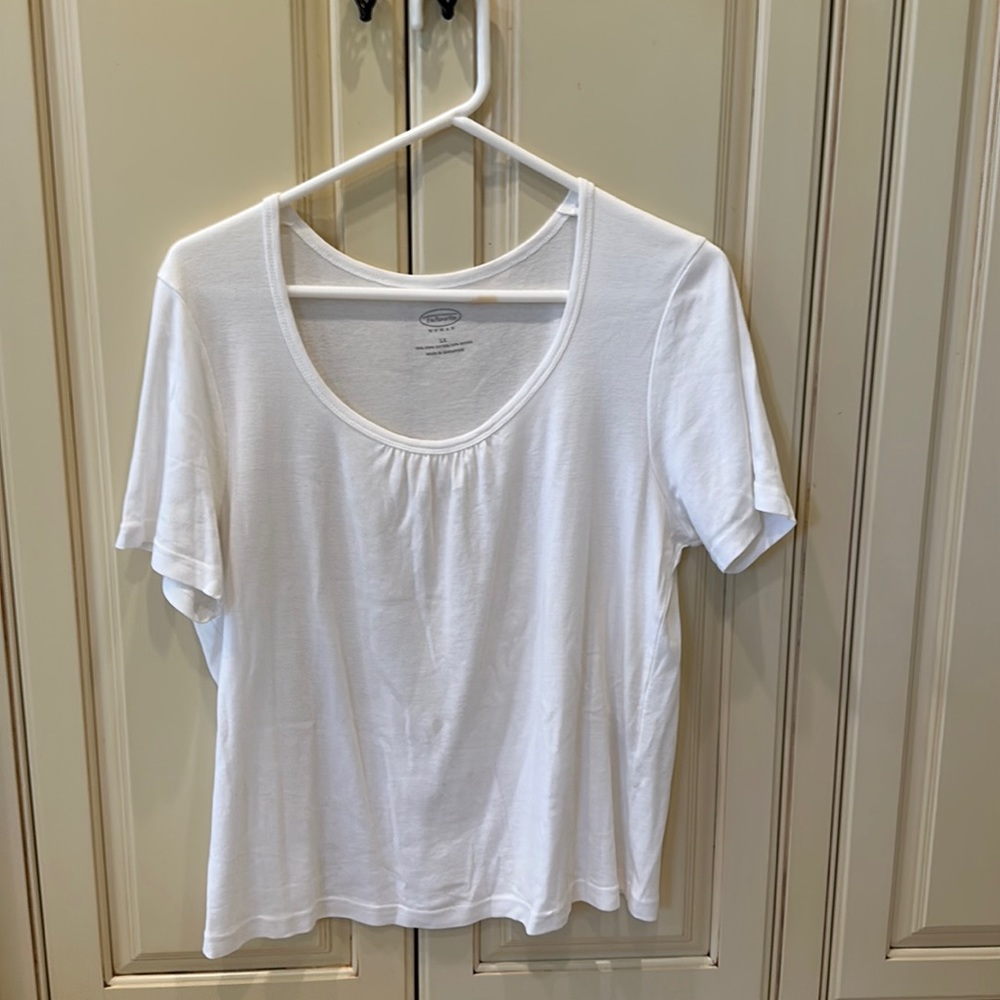 Talbots cotton scoop neck shirt